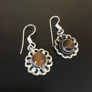 Stone earrings